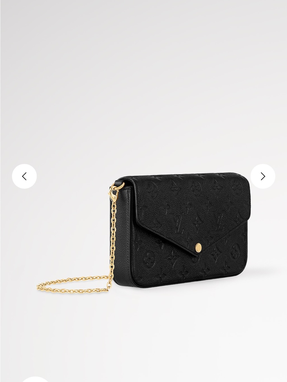 Louis Vuitton Pochette Félicie Black Clutch